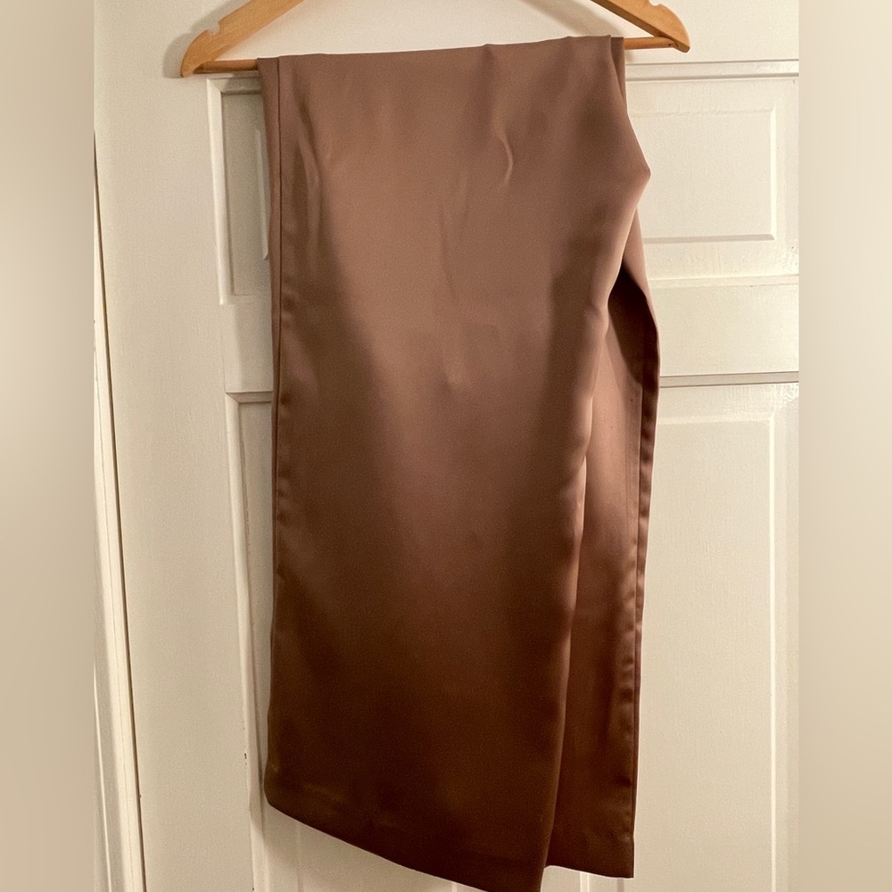 Talbots Elegant Gold Satin Pants